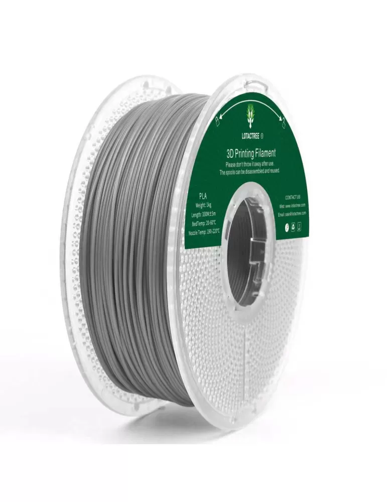 PLA Metalic Grey1Kg Lotactree