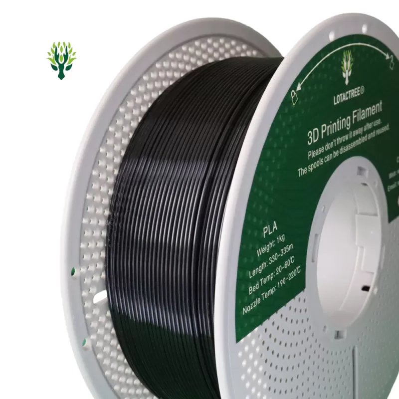 PLA Black Lotactree 1Kg
