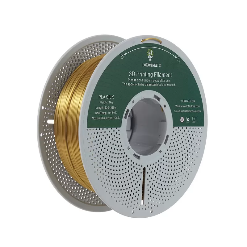 PLA Silk Greenish Gold Lotactree 1Kg