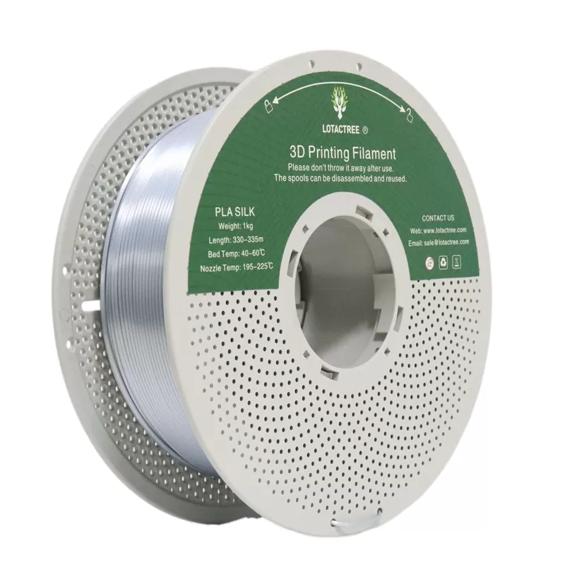 PLA Silk Silver Lotactree 1Kg
